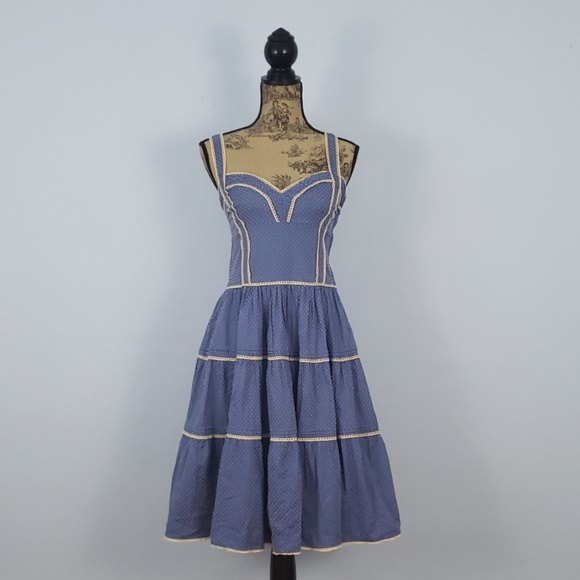 Anthropologie Dresses & Skirts - Anthropologie Viola Swiss Dot Retro Dress